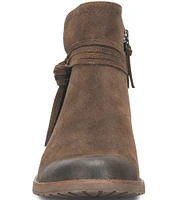 Sofft Blake Waterproof Suede Knot Booties