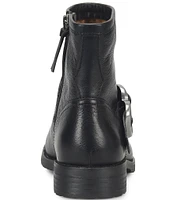 Sofft Brie Waterproof Leather Short Moto Booties