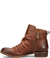 Sofft Brookdale Ruched Moto Leather Zip Booties