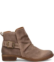 Sofft Brookdale Ruched Moto Suede Zip Booties