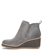 Sofft Emeree Waterproof Suede Leather Wedge Chelsea Booties