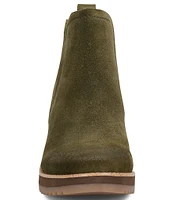 Sofft Emeree Waterproof Suede Leather Wedge Chelsea Booties