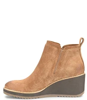 Sofft Emeree Waterproof Suede Leather Wedge Chelsea Booties