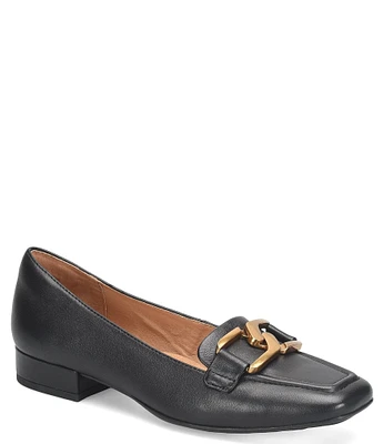 Sofft Erica Leather Bit Buckle Loafers