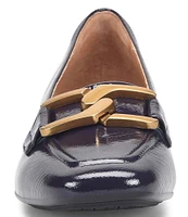 Sofft Erica Patent Leather Bit Buckle Loafers