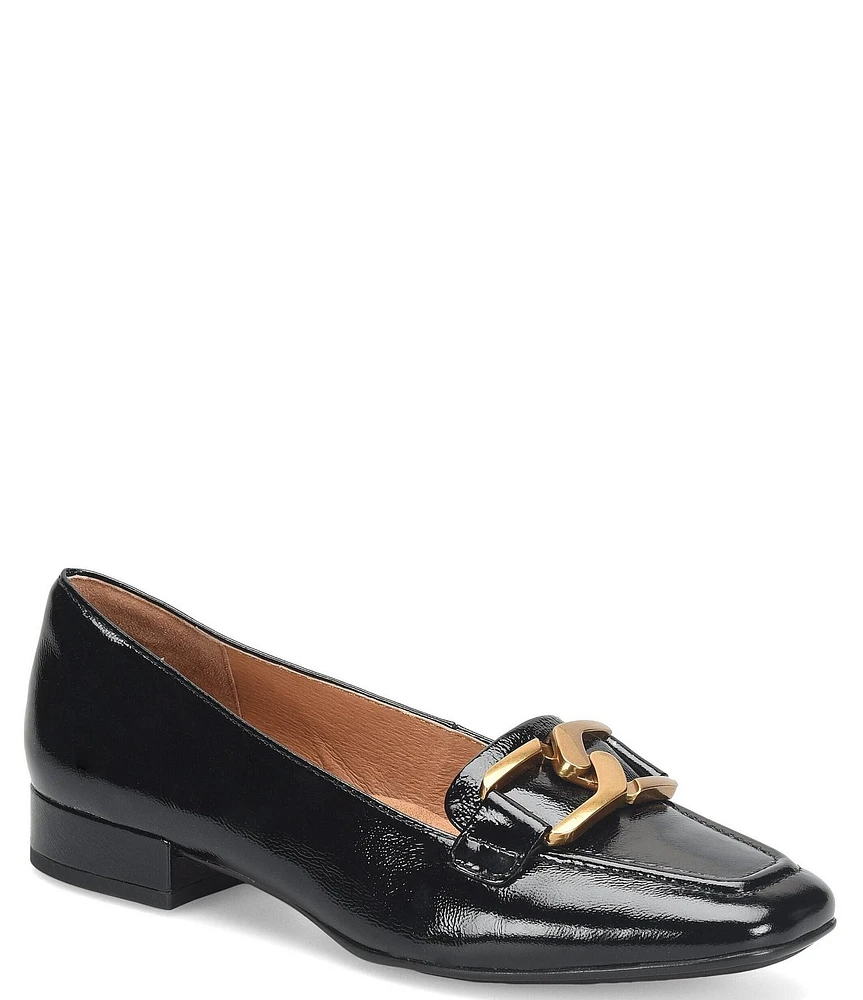 Sofft Erica Patent Leather Bit Buckle Loafers