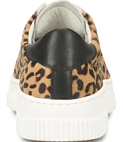 Sofft Fianna Embossed and Metallic Leather Cheetah Sneakers