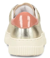 Sofft Fianna Embossed and Metallic Leather Sneakers