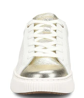 Sofft Fianna Embossed and Metallic Leather Sneakers