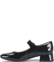 Sofft Laura Patent Leather Block Heel Mary Jane Pumps