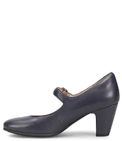 Sofft Leslie Mary Jane Rounded Toe Leather Pumps