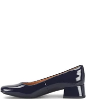 Sofft Lillian Patent Leather Block Heel Pumps