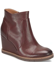 Sofft Maguire Waterproof Leather Wedge Booties