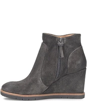 Sofft Maguire Waterproof Suede Wedge Booties