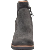 Sofft Maguire Waterproof Suede Wedge Booties