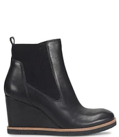 Sofft Monica Waterproof Leather Wedge Booties