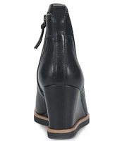 Sofft Monica Waterproof Leather Wedge Booties