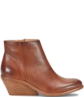 Sofft Nina Leather Sculpted Wedge Booties