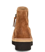 Sofft Pecola Waterproof Slouch Suede Platform Lug Sole Booties