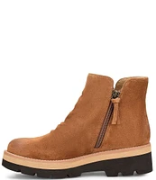 Sofft Pecola Waterproof Slouch Suede Platform Lug Sole Booties