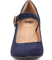 Sofft Petra Almond Toe Mary Jane Suede Pumps