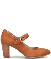 Sofft Petra Almond Toe Mary Jane Suede Pumps