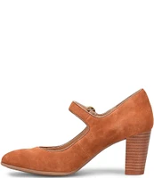 Sofft Petra Almond Toe Mary Jane Suede Pumps