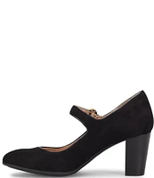 Sofft Petra Almond Toe Mary Jane Suede Pumps