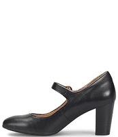 Sofft Petra Mary Jane Almond Toe Leather Pumps