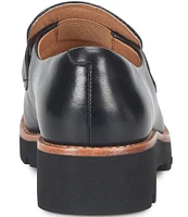 Sofft Prewitt Leather Bit Detail Lug Sole Loafers