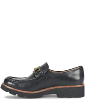 Sofft Prewitt Leather Bit Detail Lug Sole Loafers