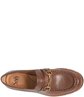 Sofft Prewitt Leather Bit Detail Lug Sole Loafers