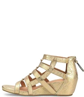 Sofft Rio II Leather Strappy Wedge Sandals