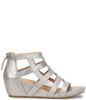 Sofft Rio II Leather Strappy Wedge Sandals