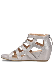 Sofft Rio II Leather Strappy Wedge Sandals