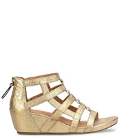 Sofft Rio II Leather Strappy Wedge Sandals