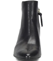 Sofft Sasha Waterproof Leather Kitten Heel Dress Booties