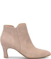 Sofft Sasha Waterproof Suede Kitten Heel Dress Booties