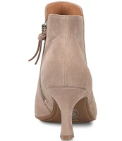 Sofft Sasha Waterproof Suede Kitten Heel Dress Booties