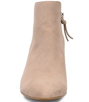 Sofft Sasha Waterproof Suede Kitten Heel Dress Booties