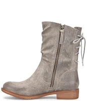 Sofft Sharnell Low Waterproof Suede Lace-Up Back Zip Boots