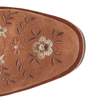 Sofft Sophie Floral Embroidered Suede Western Booties