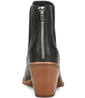 Sofft Tara Block Heel Leather Western Inspired Booties