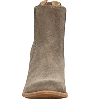 Sofft Tara Block Heel Suede Western Inspired Booties