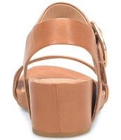 Sofft Vaya Leather Wedge Sandals