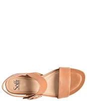 Sofft Vaya Leather Wedge Sandals