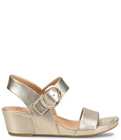 Sofft Vaya Leather Wedge Sandals