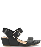 Sofft Vaya Leather Wedge Sandals