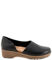 SoftWalk Addie Leather Open Side Clogs