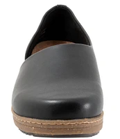 SoftWalk Addie Leather Open Side Clogs